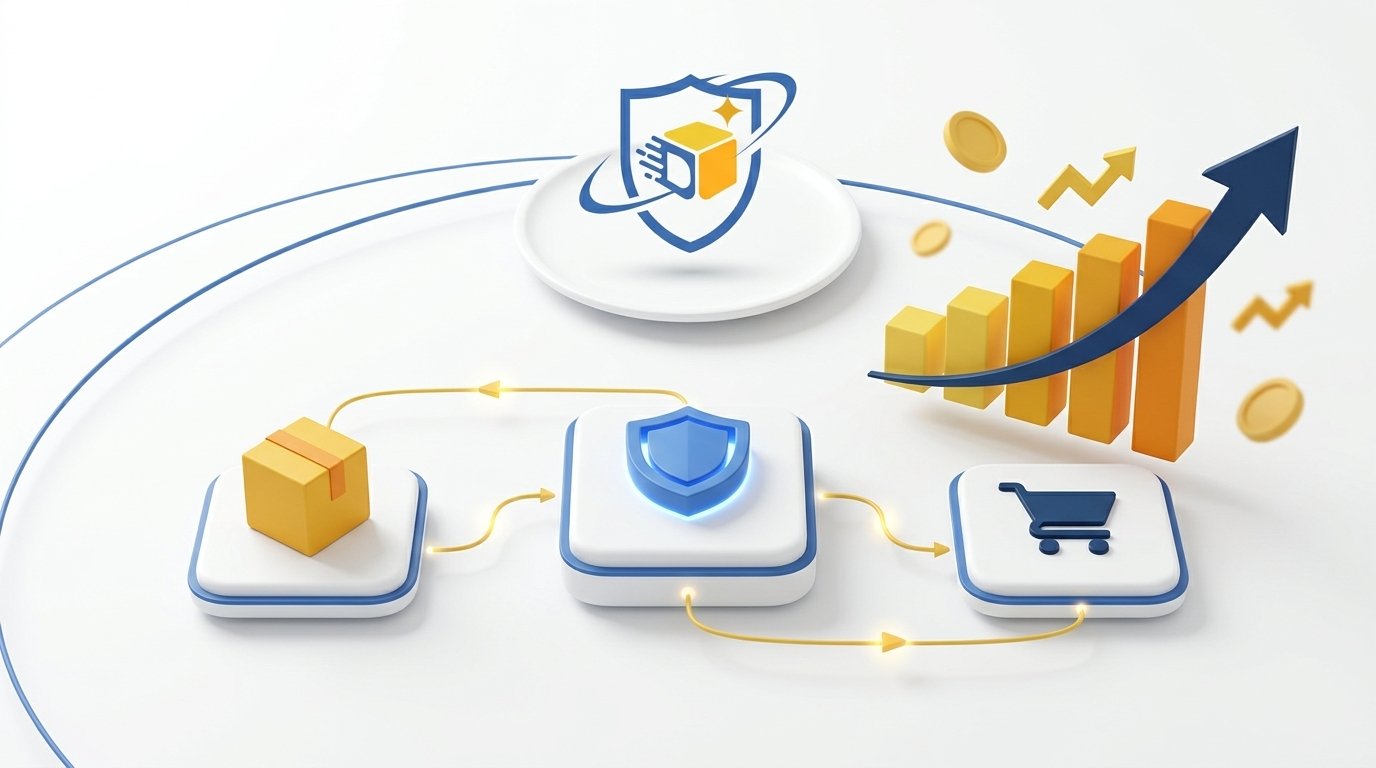 DSCP Smart Fulfillment supply chain flow from inbound stock through quality control to the customer order