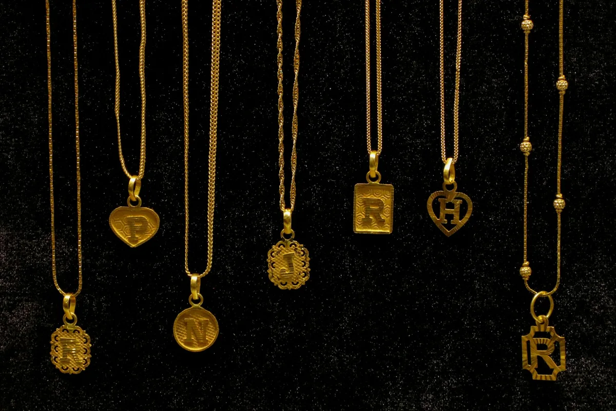 Personalized initial pendant necklaces ready for US engraving and fulfillment